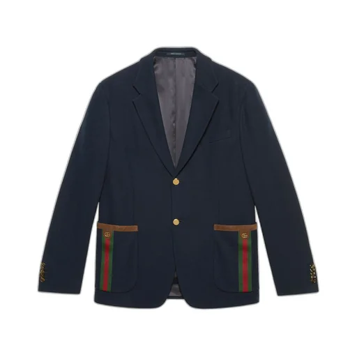 Cotton jersey jacket with Web