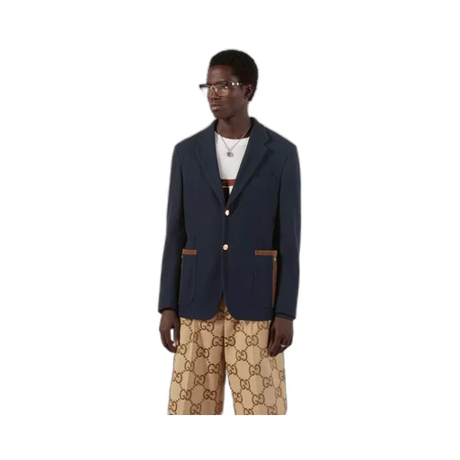 Cotton jersey jacket with Web