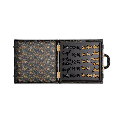 Decorative Chessboard with crocodile case