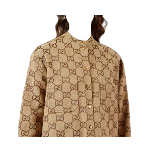 Maxi GG canvas shirt