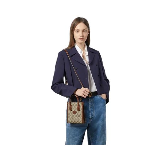 Mini tote bag with Interlocking G