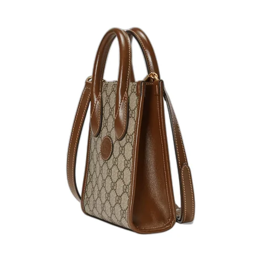 Mini tote bag with Interlocking G