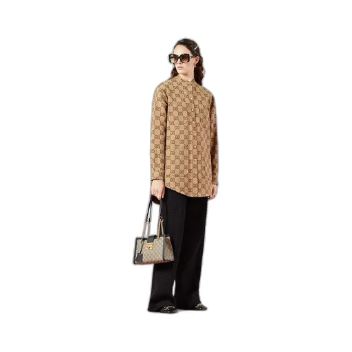 Maxi GG canvas shirt