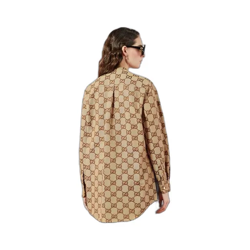 Maxi GG canvas shirt