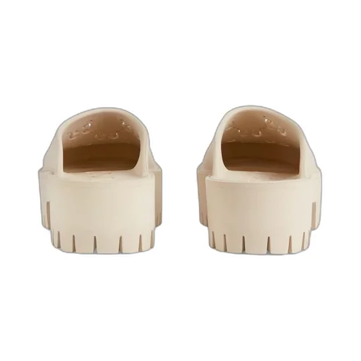 Women's platform perforated G sandal