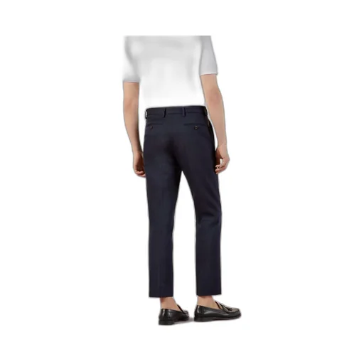 Cotton ankle trousers with Web