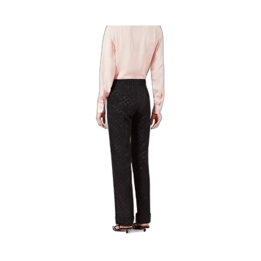 Light GG canvas trousers