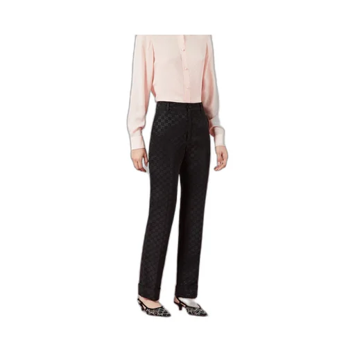 Light GG canvas trousers