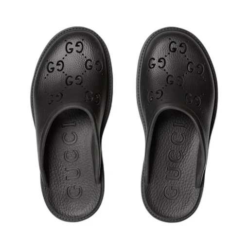 Women's platform perforated G sandal