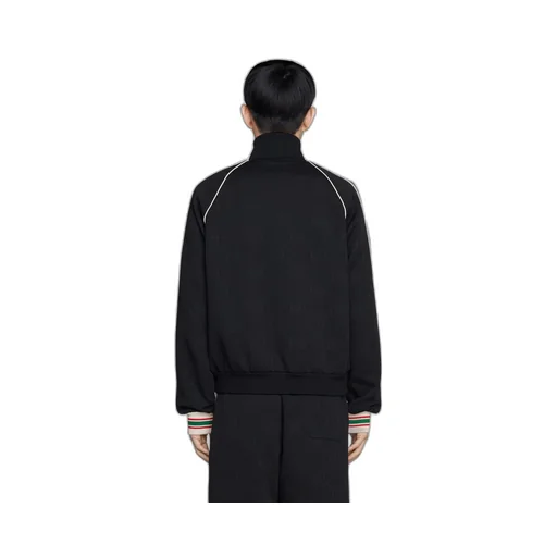 GG jacquard jersey zip jacket