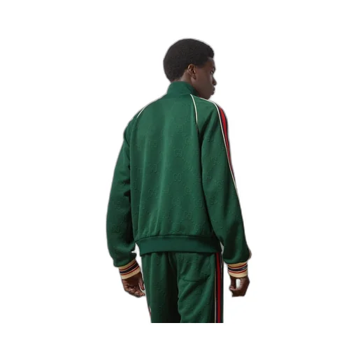 GG jacquard jersey zip jacket