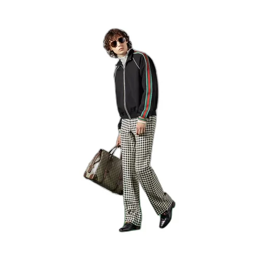 GG jacquard jersey zip jacket