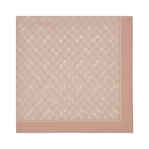 GG print with Horsebit silk carré