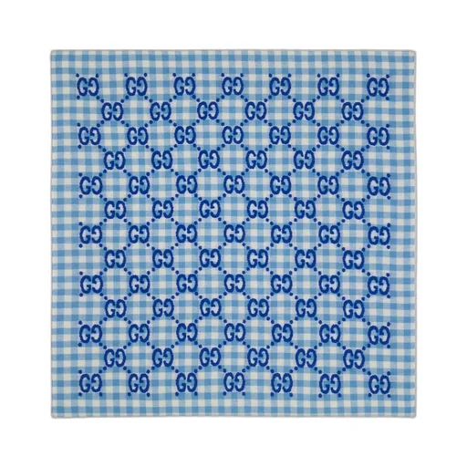 GG check wool blanket