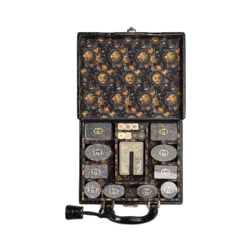 Decorative Poker set with crocodile case