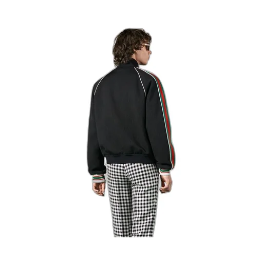 GG jacquard jersey zip jacket