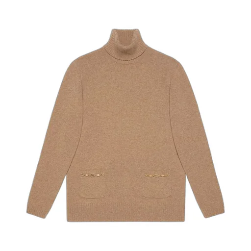 Cashmere turtleneck with Double G