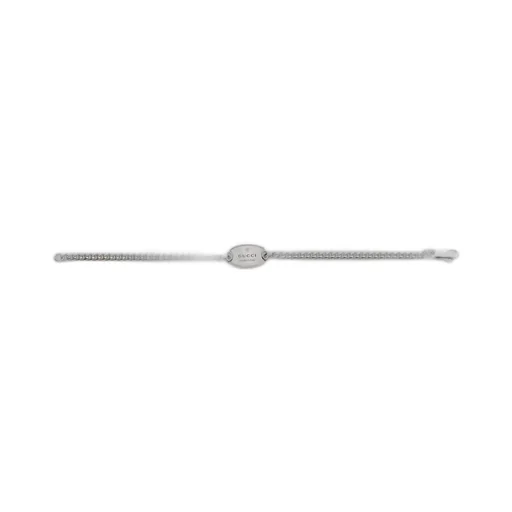 Trademark chain bracelet with tag