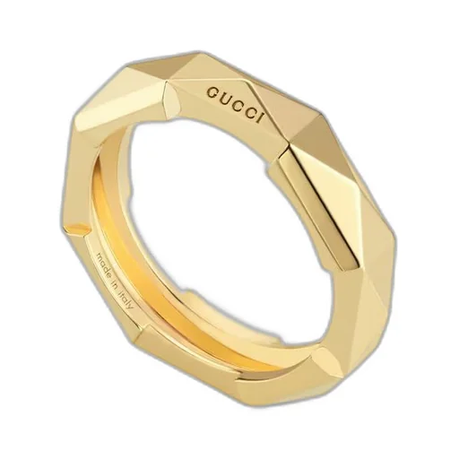 Gucci Link to Love studded ring
