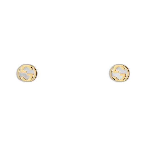 Gucci Interlocking 18k gold earrings