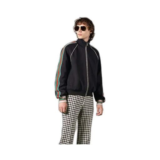 GG jacquard jersey zip jacket