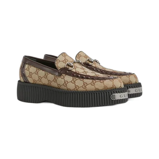 Men's Gucci Horsebit GG creeper loafer