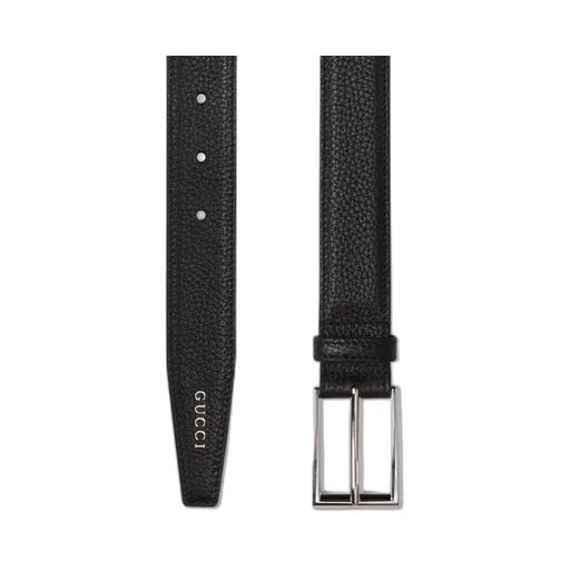 Belt with rectangular buckle