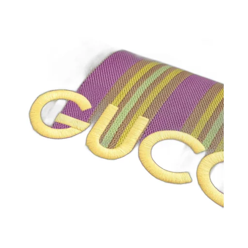 Rectangular striped cushion with Gucci