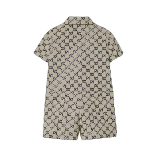 Children's GG canvas playsuit
