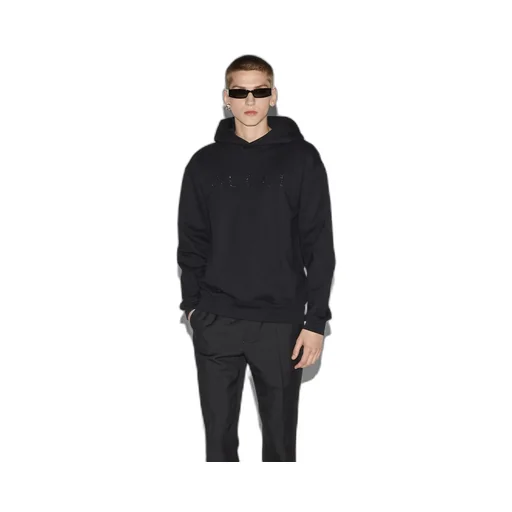 Cotton jersey hooded sweatshirt