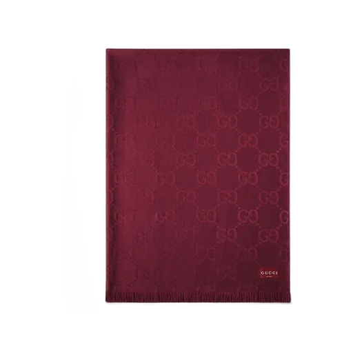 GG wool and silk blanket