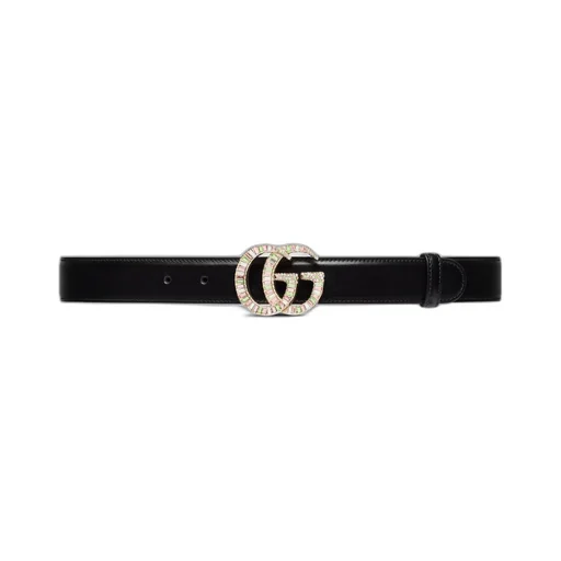 GG Marmont belt with crystal buckle