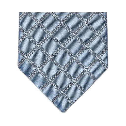 Gucci logo silk jacquard tie