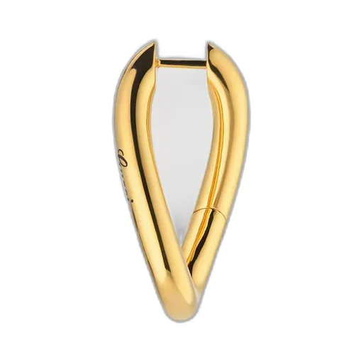 Geometric earrings with Gucci script