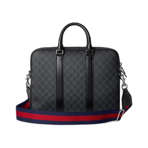 GG briefcase with shoulder strap