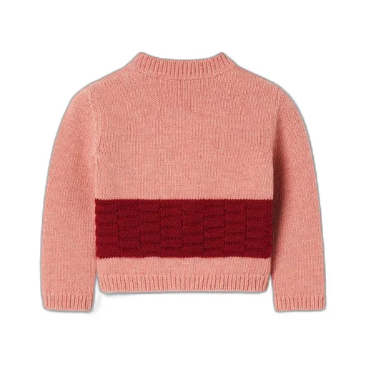 Baby embroidered wool cardigan