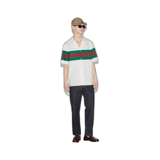 GG cotton shirt with Web