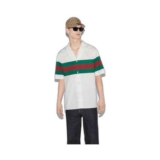 GG cotton shirt with Web