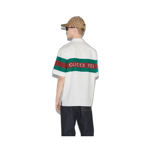 GG cotton shirt with Web
