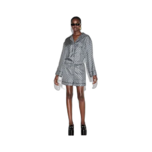GG silk twill shorts