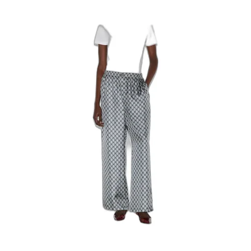 GG silk twill pants