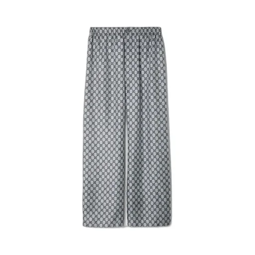 GG silk twill pants