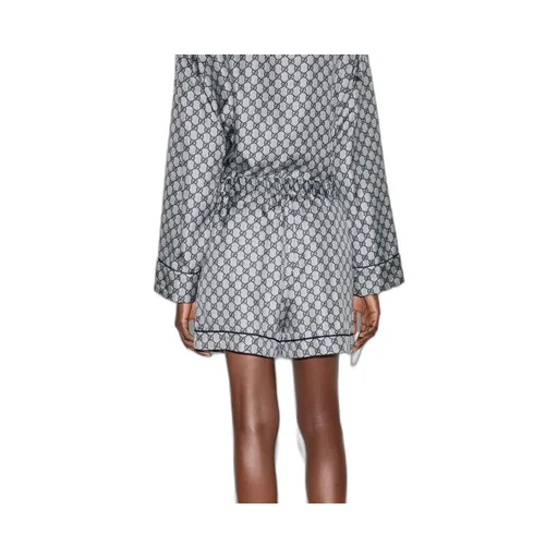 GG silk twill shorts