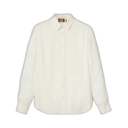 Gucci silk jacquard shirt and bra set