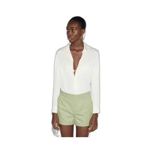 Gucci silk jacquard shirt and bra set