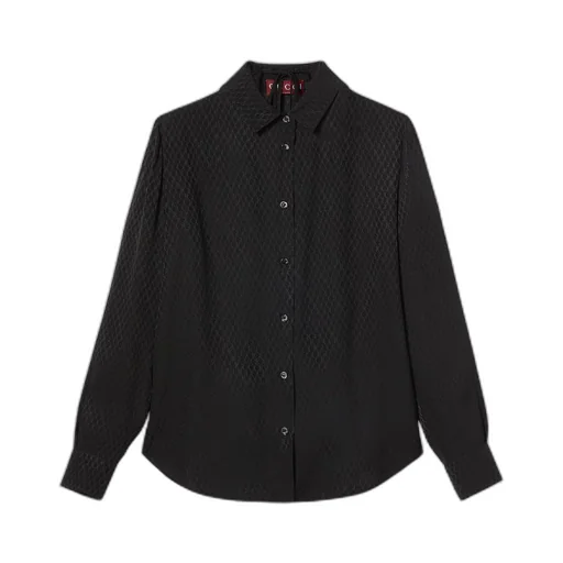 Gucci silk jacquard shirt and bra set
