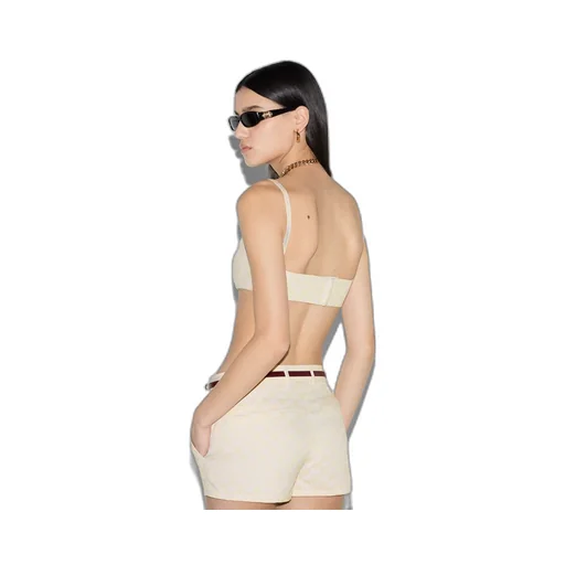 GG cotton gabardine top