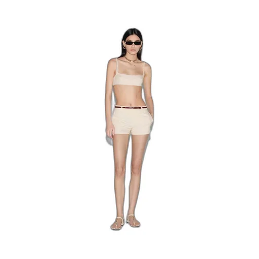GG cotton gabardine top