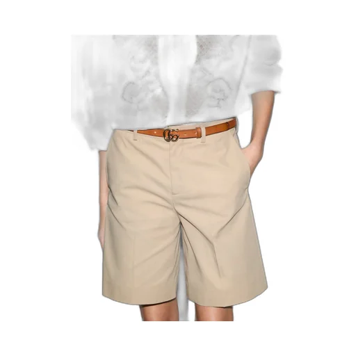 Light cotton gabardine shorts