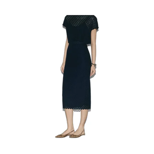 Double G flower lace skirt